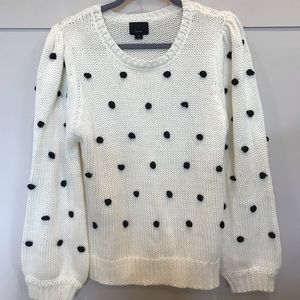 Lumiere Pom Pom Knit Sweater